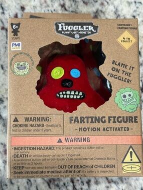 Fuggler Red Farting Monster Collectible in Box